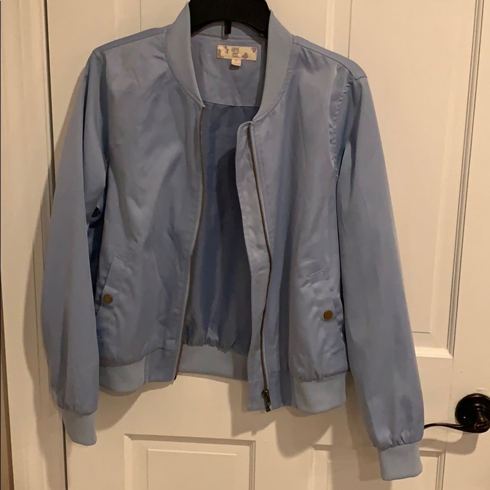 Baby blue Bomber Jacket